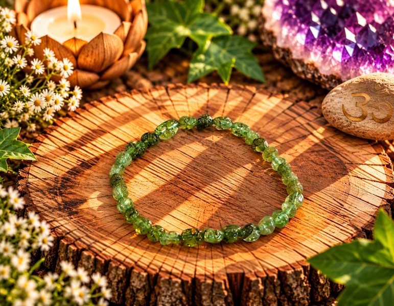 Pulsera Peridoto forma